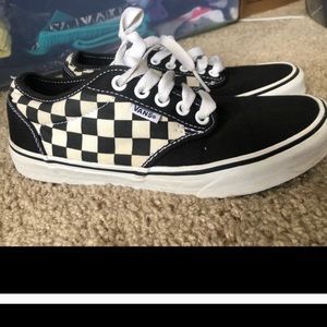 Size 7 checkers vans